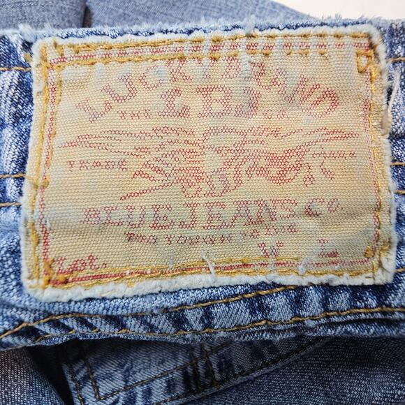 Lucky Brand Dungarees by Gene Montesano Wonder Jean Women's 8/29 LONG Vintage - Picture 9 of 10